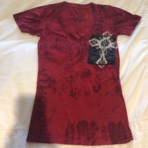 Affliction v-neck T-shirt